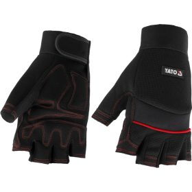 YATO Munkavédelmi kesztyű ujjvég nélküli 8-as fekete