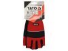 YATO Munkavédelmi kesztyű ujjvég nélküli 10-es