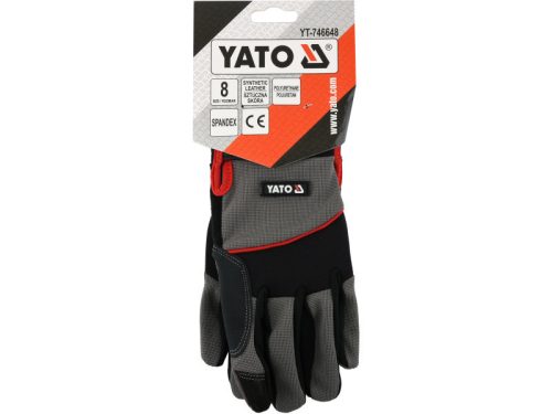 YATO Munkavédelmi kesztyű 8-as pöttyözött