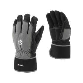 YATO Szerelőkesztyű bélelt erősített 10-es szürke