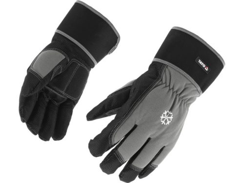 YATO Szerelőkesztyű bélelt erősített 10-es szürke