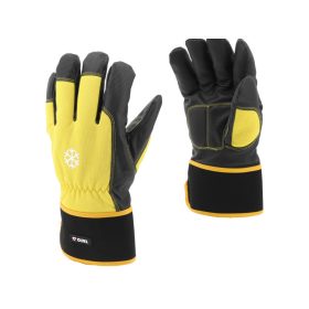 YATO Szerelőkesztyű bélelt erősített 10-es sárga