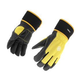 YATO Szerelőkesztyű bélelt erősített 10-es sárga