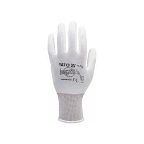 YATO Szerelőkesztyű (mártott FEHÉR) 10-es
