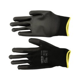 YATO Szerelőkesztyű (mártott FEKETE) 9-es
