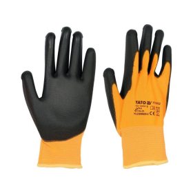 YATO Munkavédelmi kesztyű PU mártott 9-es
