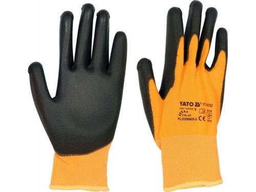 YATO Munkavédelmi kesztyű PU mártott 9-es