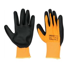 YATO Munkavédelmi kesztyű nitril mártott 9-es