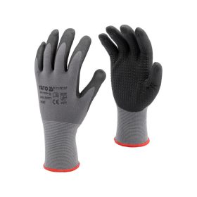   YATO Munkavédelmi kesztyű habosított nitril mártott 9-es csúszásgátlós