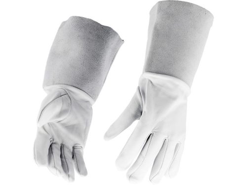 YATO Munkavédelmi hegesztő kesztyű 10-es bőr fehér