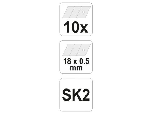 YATO Törhető penge 18 mm (10 db)