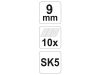 YATO Törhető penge 9 mm (10 db)