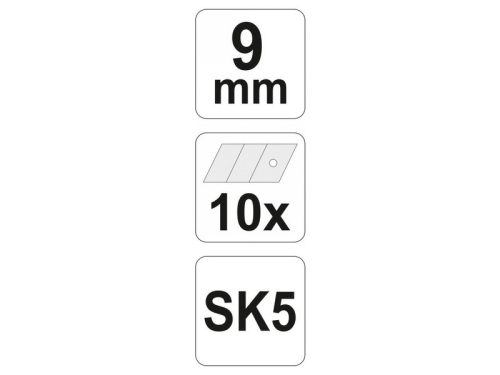 YATO Törhető penge 9 mm (10 db)