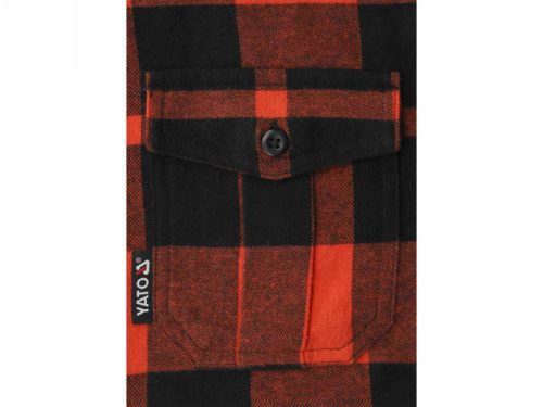 YATO Kockás ing XL-es méret piros
