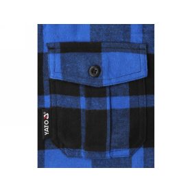 YATO Kockás ing S-es méret kék