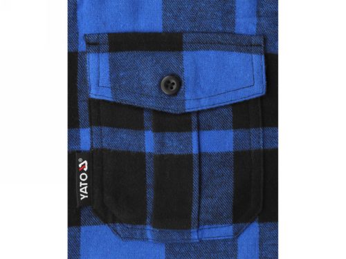 YATO Kockás ing L-es méret kék
