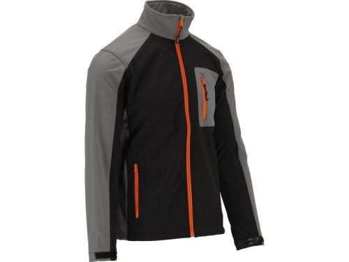 YATO Munkavédelmi softshell kabát fekete-szürke S-es méret 3 zsebes