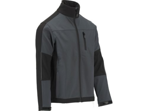 YATO Munkavédelmi softshell kabát szürke-fekete M-es méret 3 zsebes