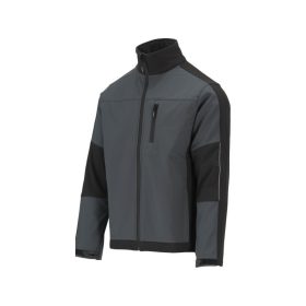   YATO Munkavédelmi softshell kabát szürke-fekete XXL-es méret 3 zsebes