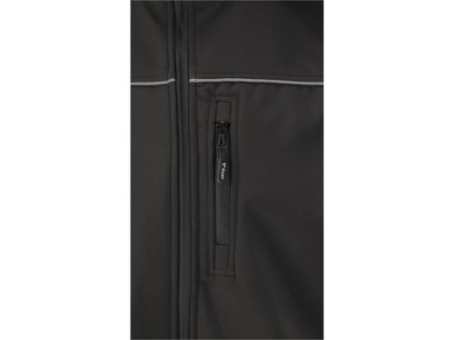 YATO Munkavédelmi softshell kabát kapucnival fekete L-es méret 3 zsebes