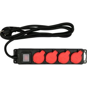 YATO Elektromos hosszabbító 4-es elosztó 3 m 3 x 1,5 mm2