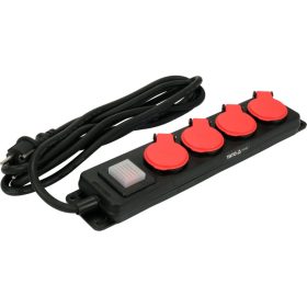 YATO Elektromos hosszabbító 4-es elosztó 3 m 3 x 1,5 mm2