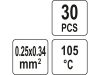 YATO Vízálló zsugorcső 0,25-0,34 mm2 (30 db)