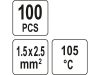 YATO Átlátszó zsugorcső 40 mm/1,5-2,5 mm2 (100 db)