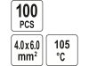 YATO Átlátszó zsugorcső 40 mm/4,0-6,0 mm2 (100 db)