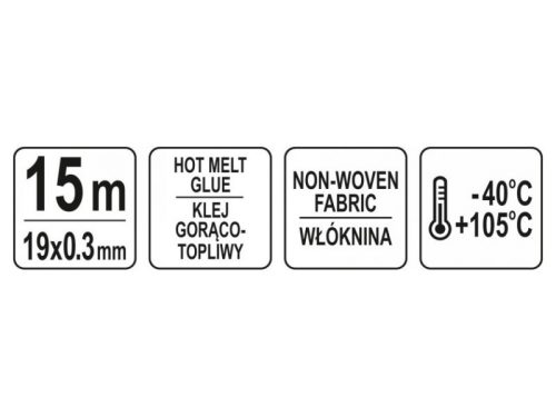 YATO Szövetszalag 19 x 0,3 mm 15 m