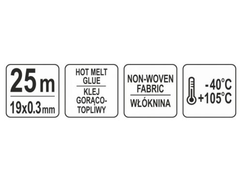 YATO Szövetszalag 19 x 0,3 mm 25 m