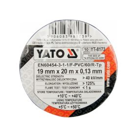   YATO Szigetelőszalag 19 x 0,13 mm x 20 m öt színű (10 db)