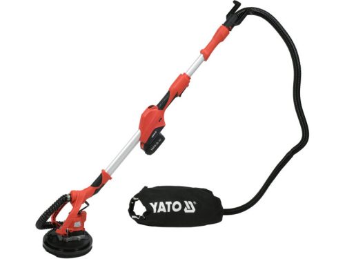 YATO Akkus falcsiszoló zsiráf beépített porelszívóval 18 V (1 x 4,Ah akku + töltő)