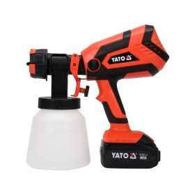   YATO Akkus festékszórópisztoly 1000 ml 18 V Li-Ion (1 x 4,0 Ah akku + töltő)