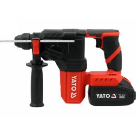   YATO Kombikalapács SDS-Plus szénkefe nélküli 18 V ( 4 Ah akku + töltő )