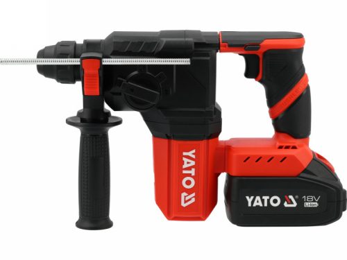 YATO Kombikalapács SDS-Plus szénkefe nélküli 18 V ( 4 Ah akku + töltő )