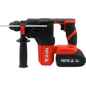   YATO Kombikalapács SDS-Plus szénkefe nélküli 18 V ( 2 x 4 Ah akku + töltő)