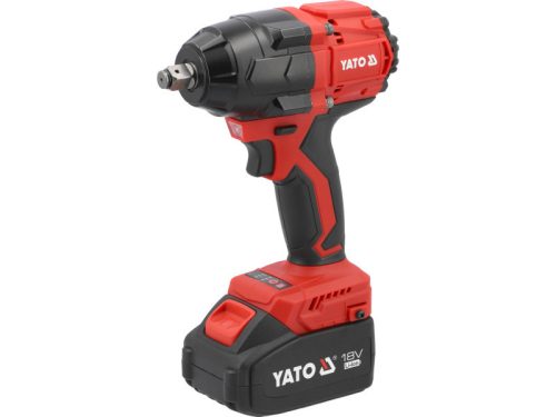 YATO Akkus ütvecsavarozó 1/2" 800 Nm szénkefe nélkül 18 V (2 x 4,0 Ah akku + töltő)