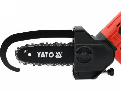 YATO Ács láncfűrész szénkefe nélküli 127 mm 5" 18 V ( 4 Ah akkuval + töltővel )