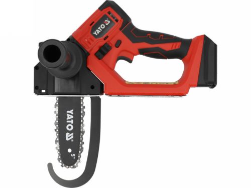 YATO Ács láncfűrész szénkefe nélküli 127 mm 5" 18 V ( akku és töltő nélkül )