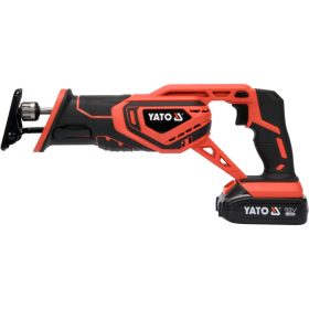   YATO Akkus szablyafűrész 18 V Li-Ion (1 x 2,0 Ah akku + töltő)