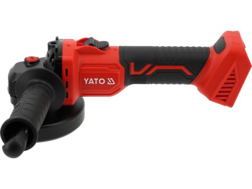YATO Akkumulátoros sarokcsiszoló szénkefementes 125 mm 18 V ( akku és töltő nélkül )