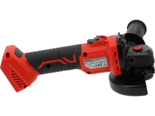 YATO Akkumulátoros sarokcsiszoló szénkefementes 125 mm 18 V ( akku és töltő nélkül )