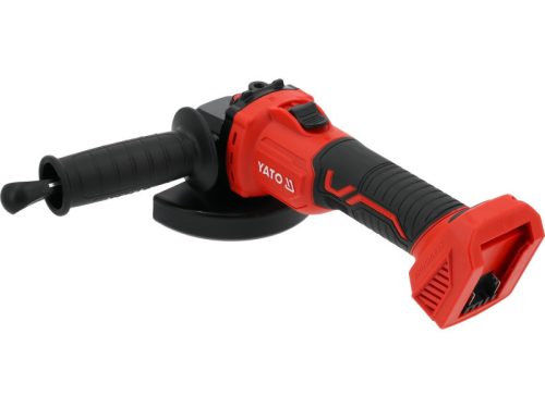 YATO Akkumulátoros sarokcsiszoló szénkefementes 125 mm 18 V ( akku és töltő nélkül )