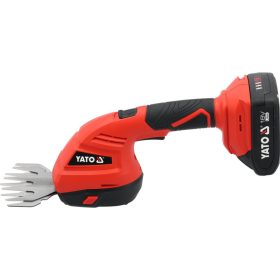   YATO Akkumulátoros fű és sövényvágó olló 18 V ( 2 Ah akksival és töltővel )