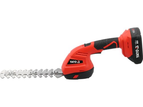 YATO Akkumulátoros fű és sövényvágó olló 18 V ( 2 Ah akksival és töltővel )