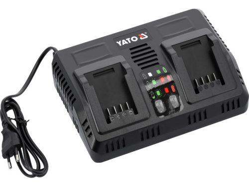 YATO Intelligens dupla akkumulátor töltő gépekhez 4,0 A 18 V