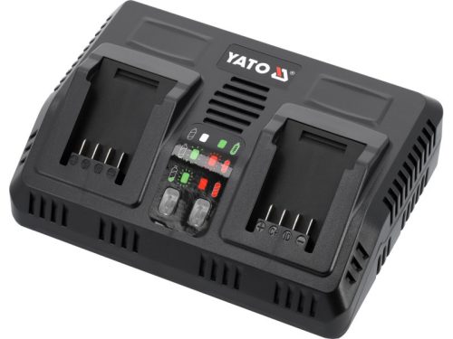 YATO Intelligens dupla akkumulátor töltő gépekhez 4,0 A 18 V