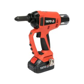   YATO Akkus popszegecshúzó 125 mm 18 V (1 x 3,0 Ah akku + töltő)