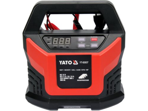 YATO Akkumulátor töltő 12 V / 20 A / max. 300 Ah